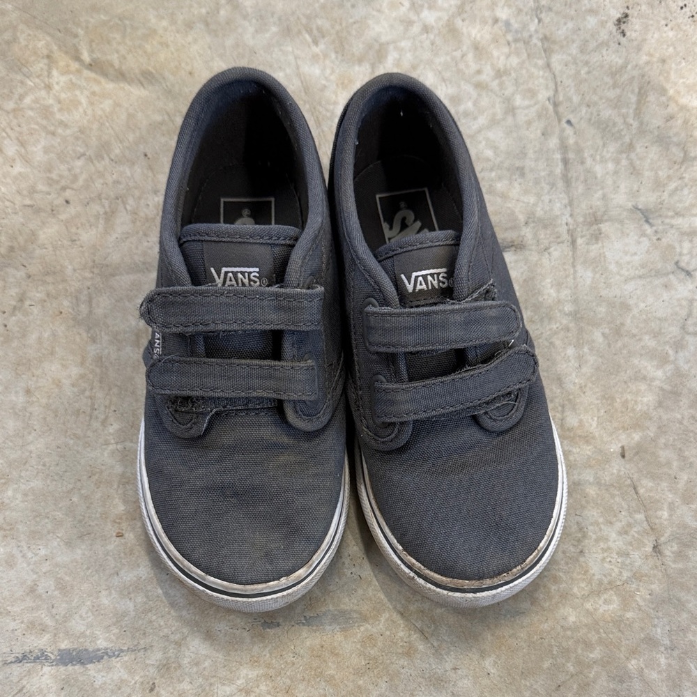 Vans Kids Charcoal Canvas Sneakers